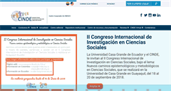 Desktop Screenshot of cinde.org.co