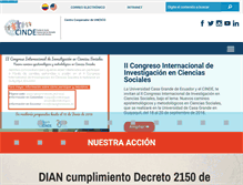 Tablet Screenshot of cinde.org.co