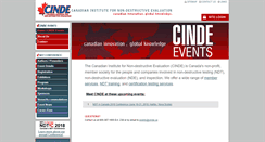 Desktop Screenshot of events.cinde.ca