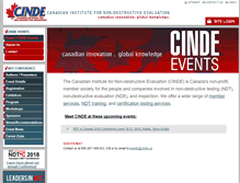 Tablet Screenshot of events.cinde.ca